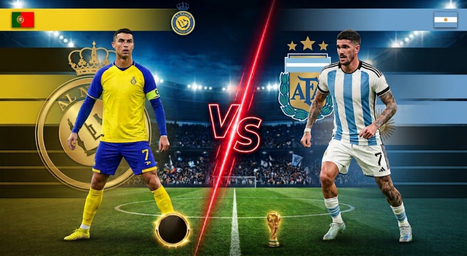 Cristiano Ronaldo vs Rodrigo de Paul