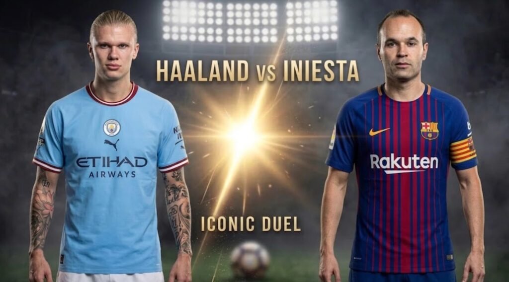 Erling Haaland vs Andrés Iniesta