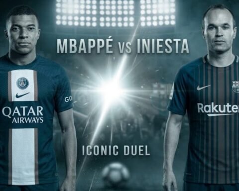 Kylian Mbappé ] vs [Andrés Iniesta