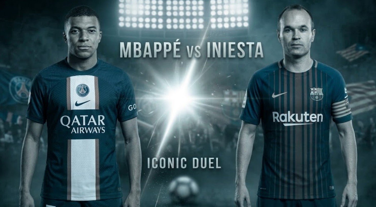 Kylian Mbappé ] vs [Andrés Iniesta